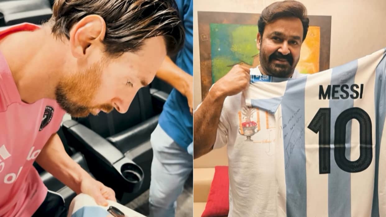 Lionel Messi Signed Jersey Delights Mohanlal Actor Shares Video on Social Media