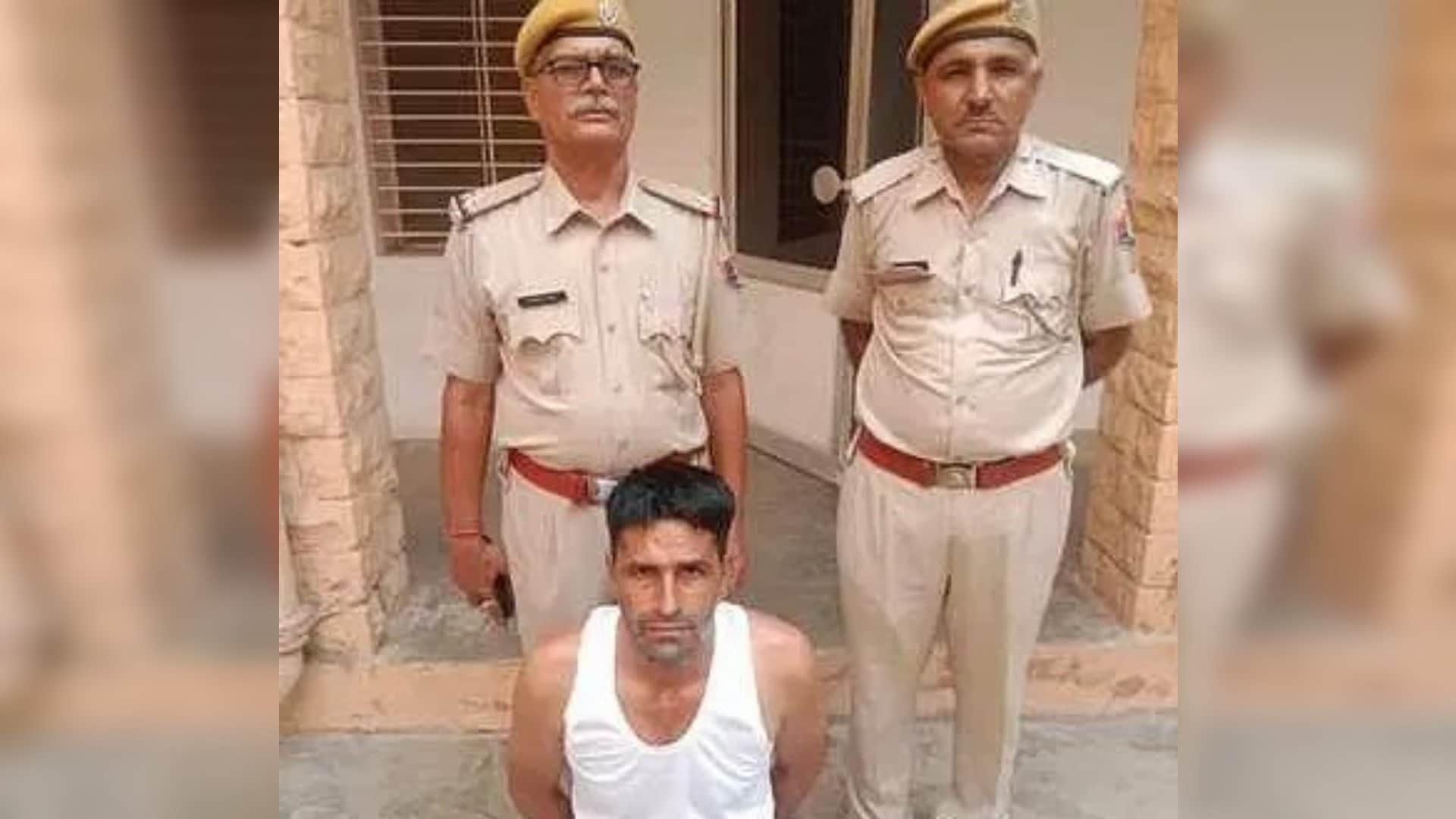 पुलिस की गिरफ्त में आरोपी
