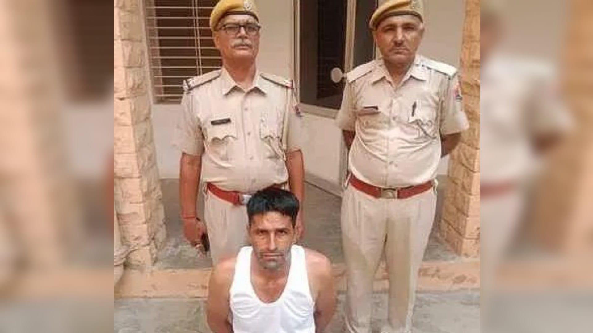 पुलिस की गिरफ्त में आरोपी