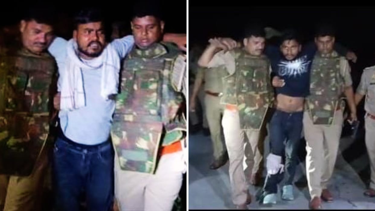 encounter in azamgarh Murder was done after planning Two bounty injured arrested