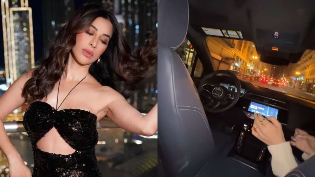 Sophie Choudry Rides A Driverless Car says Trust Issues Fans Call It Scary Video goes viral
