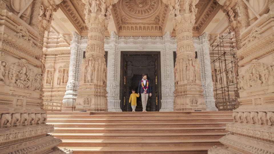 US Vice President JD Vance visited Akshardham Temple with his family