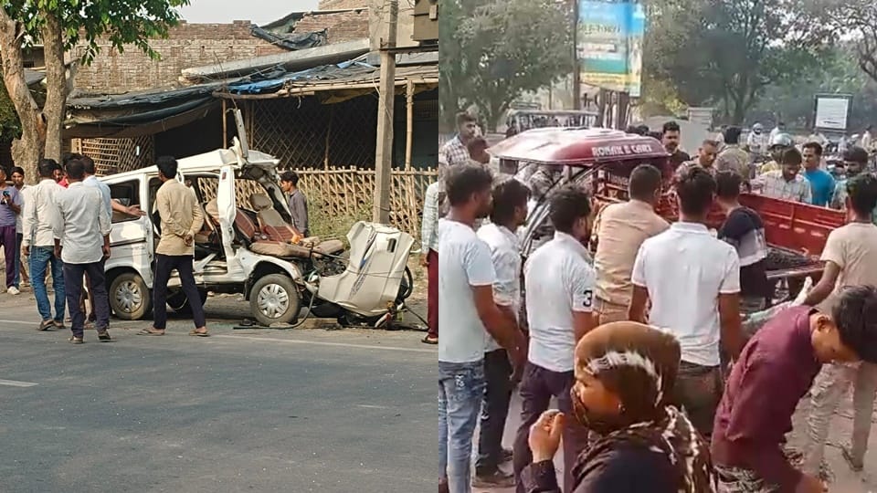 Sambhal: Eco van rams into parked dumper, two innocent children killed, seven injured