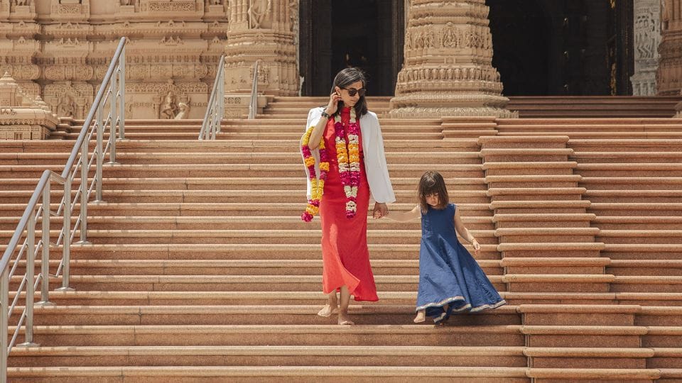 US Vice President JD Vance visited Akshardham Temple with his family