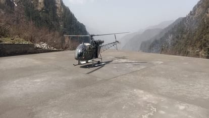 Preparations have begun to airlift large machines for flood protection work in Yamunotri Dham