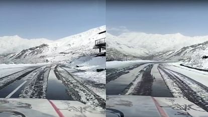 Himachal Weather: Life disrupted due to snowfall in Lahaul-Spiti, alert of thunderstorm and hailstorm in many