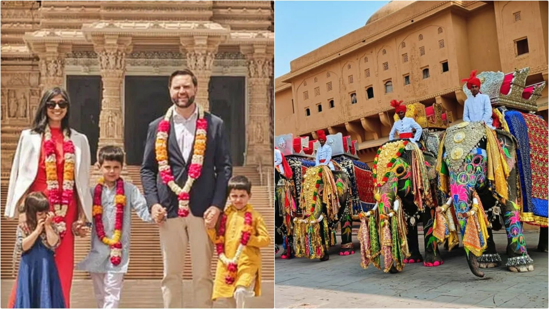 Rajasthan: US VP reached Jaipur after meeting PM Modi, will be welcomed in royal style at Amer Palace