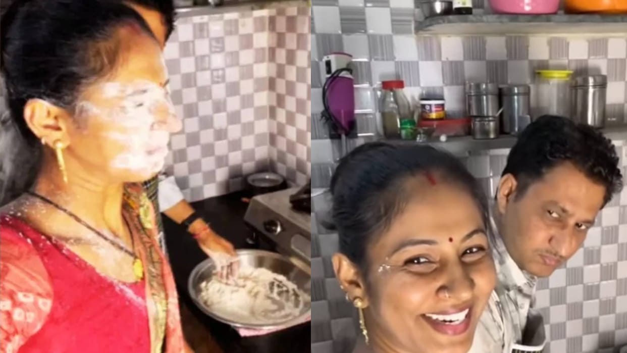 man slap on his wife face check viral video