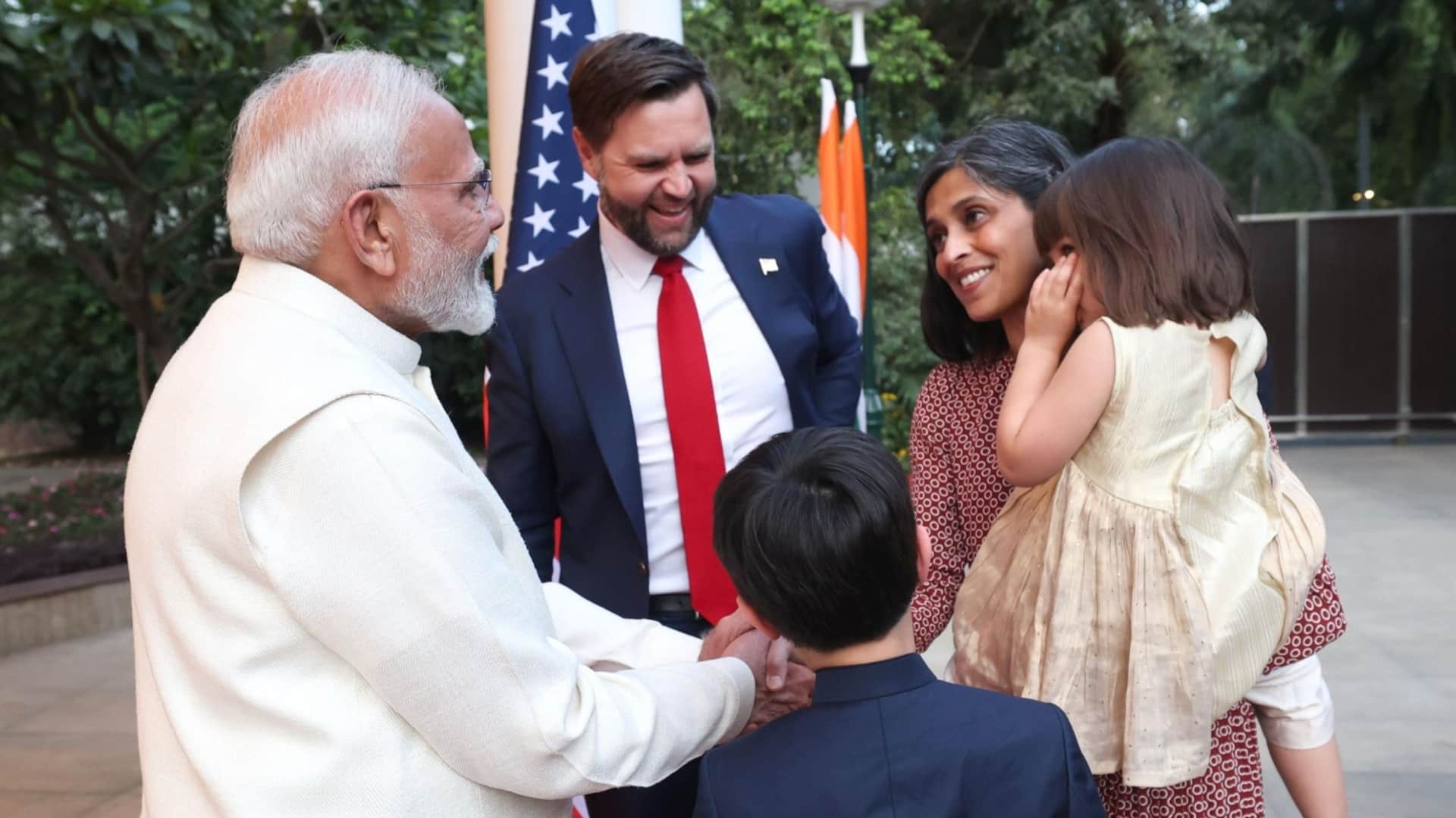 Second Lady Usha Vance Kids put PM Modi in grandfather category immediately talk about India-US ties
