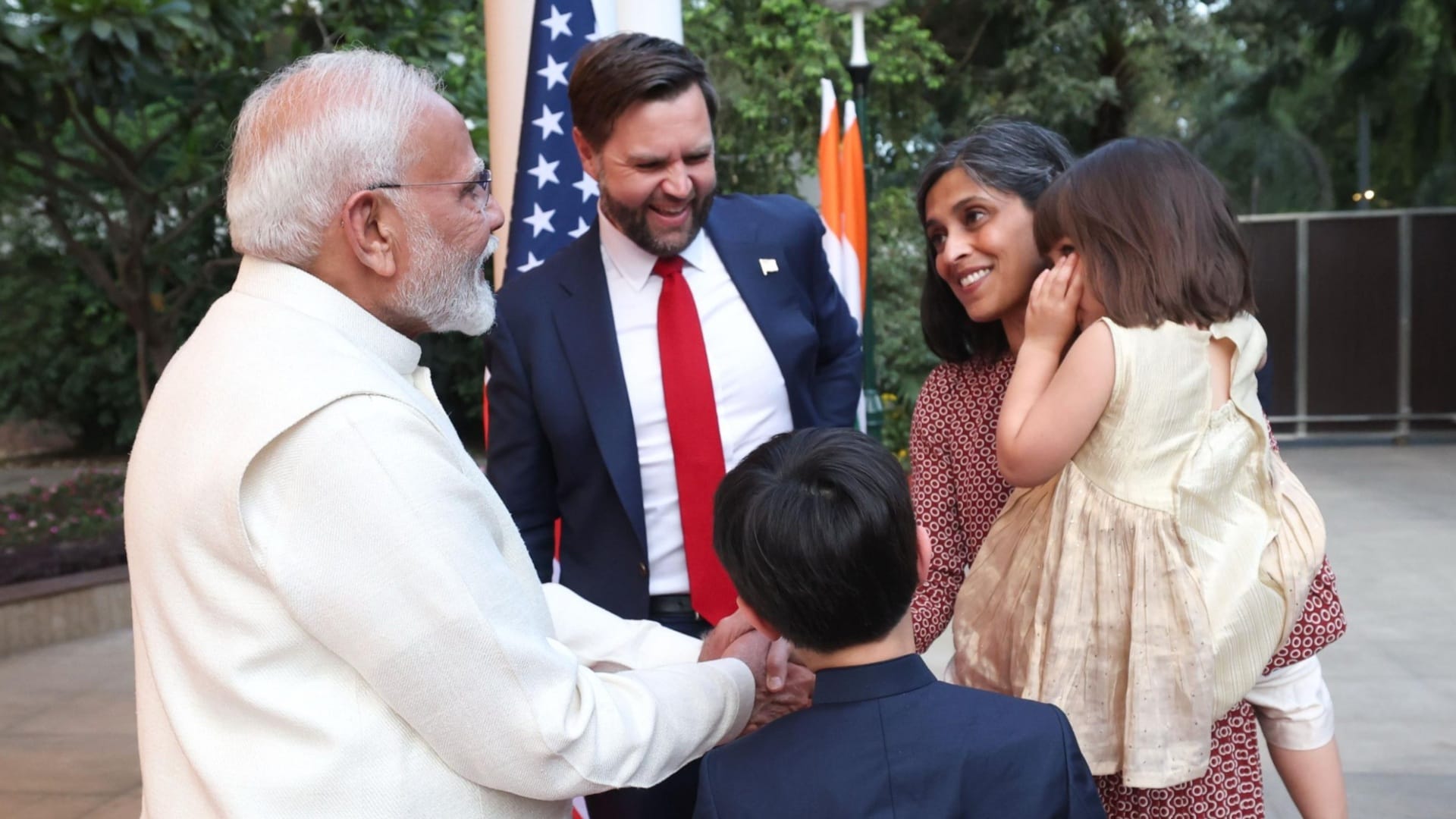 Second Lady Usha Vance Kids put PM Modi in grandfather category immediately talk about India-US ties