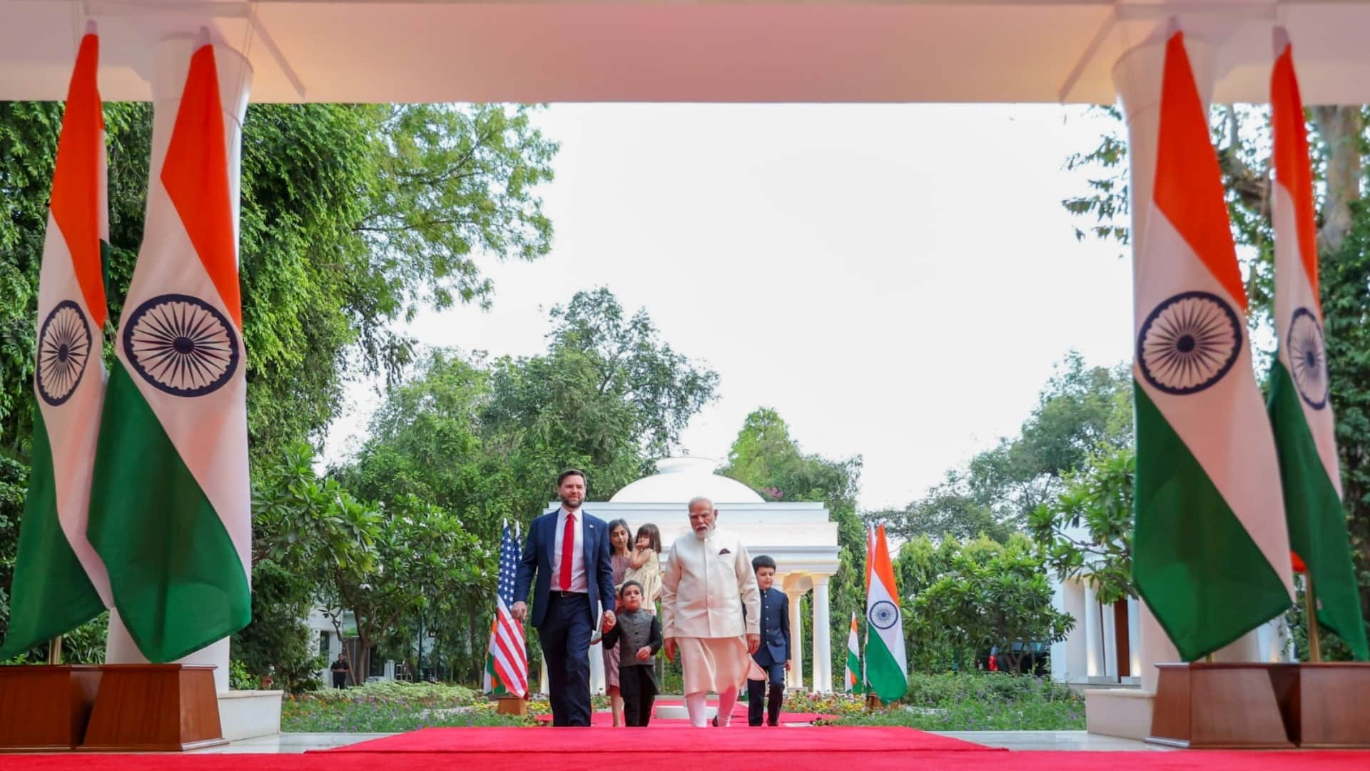 Second Lady Usha Vance Kids put PM Modi in grandfather category immediately talk about India-US ties