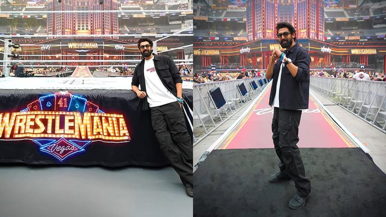 Rana Daggubati Become First Indian Celebrity Attend Wrestlemania