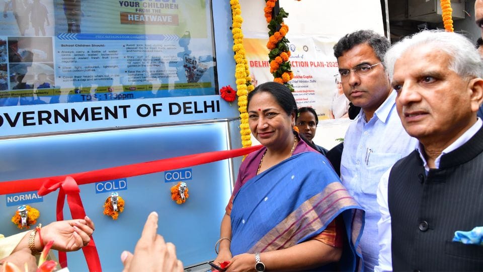 Delhi CM Rekha Gupta launched Heat Action Plan 2025 in Delhi