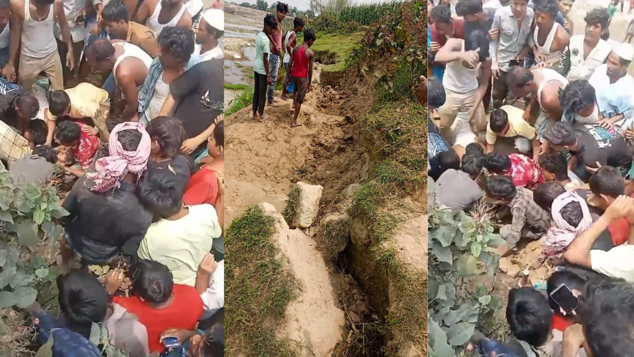 Bihar News: A young woman died when a pile of soil slipped while she was digging the soil