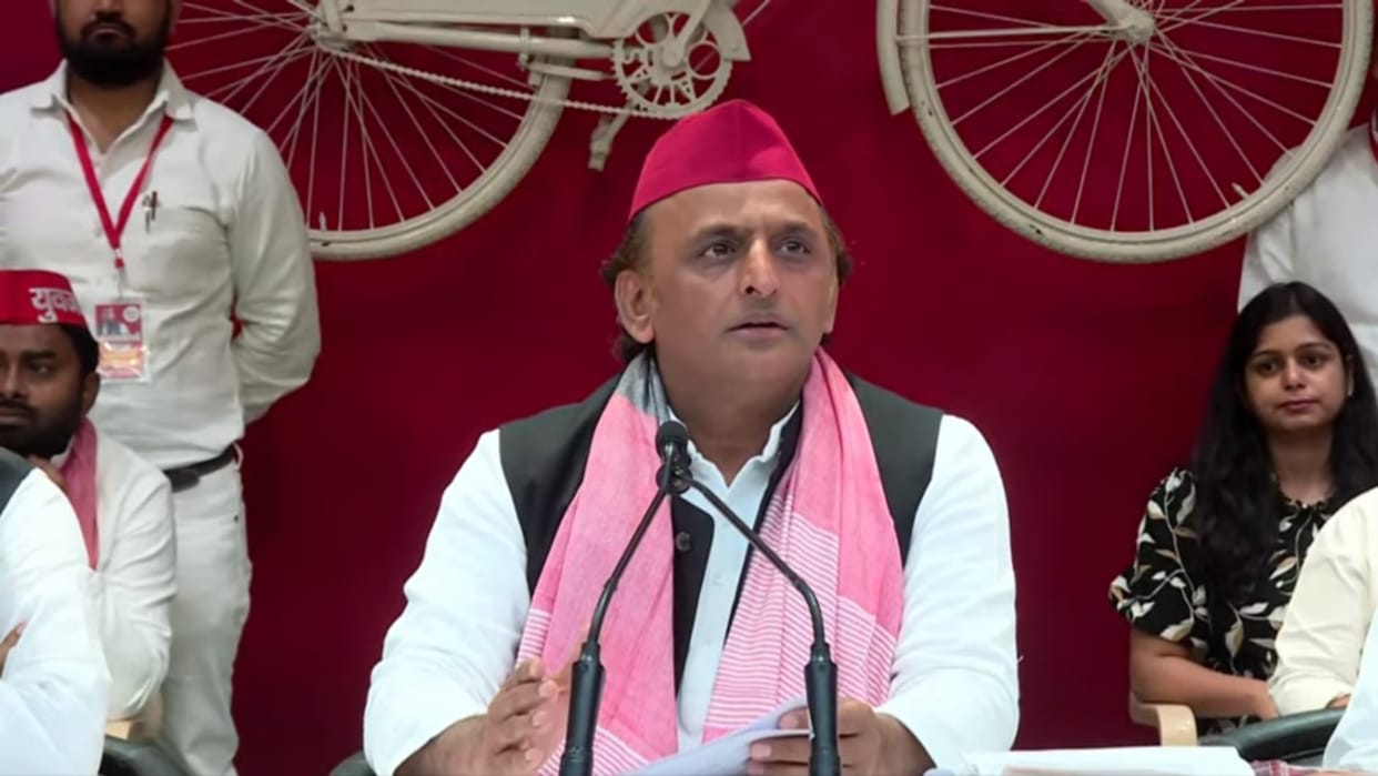 SP chief Akhilesh Yadav addressed press in Lucknow, speaks on various issues.