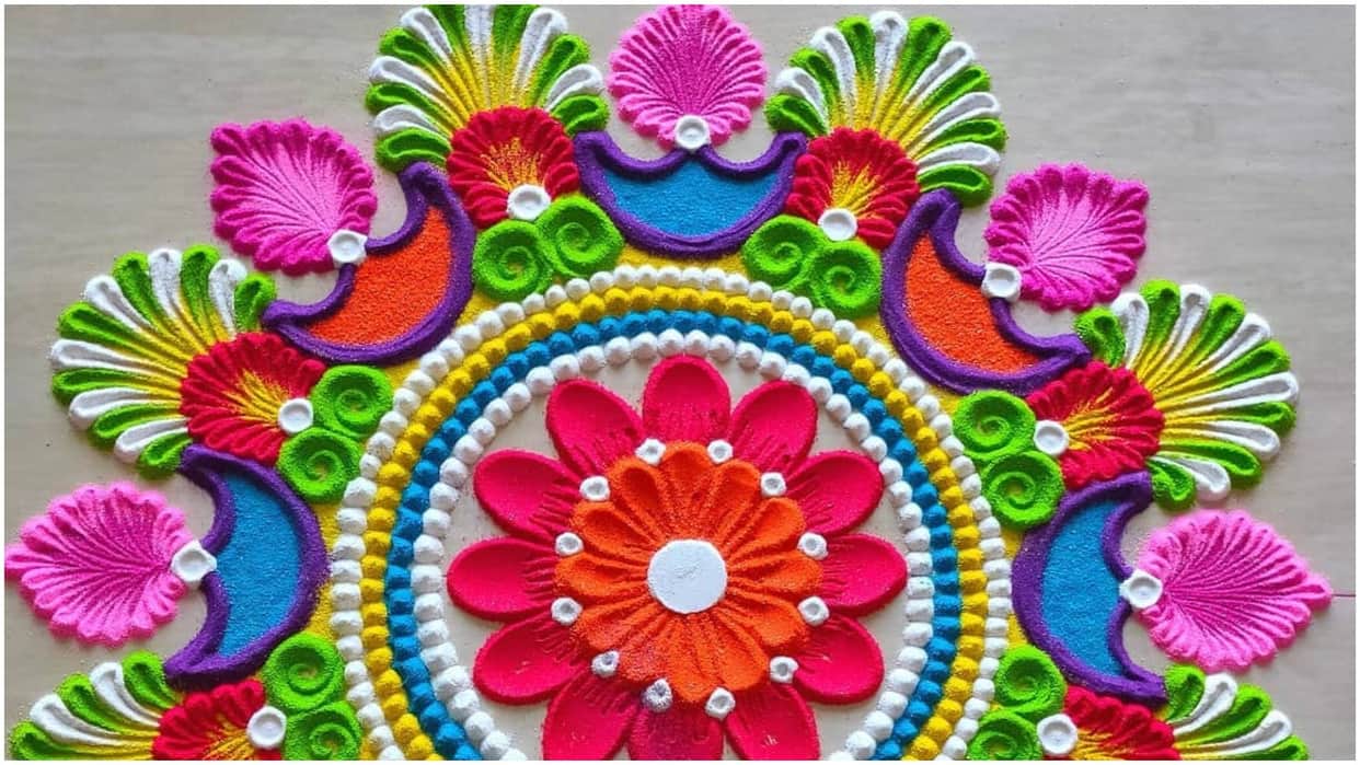 Simple Rangoli Design For Akshaya Tritiya Rangoli Design Ideas With Images Disprj