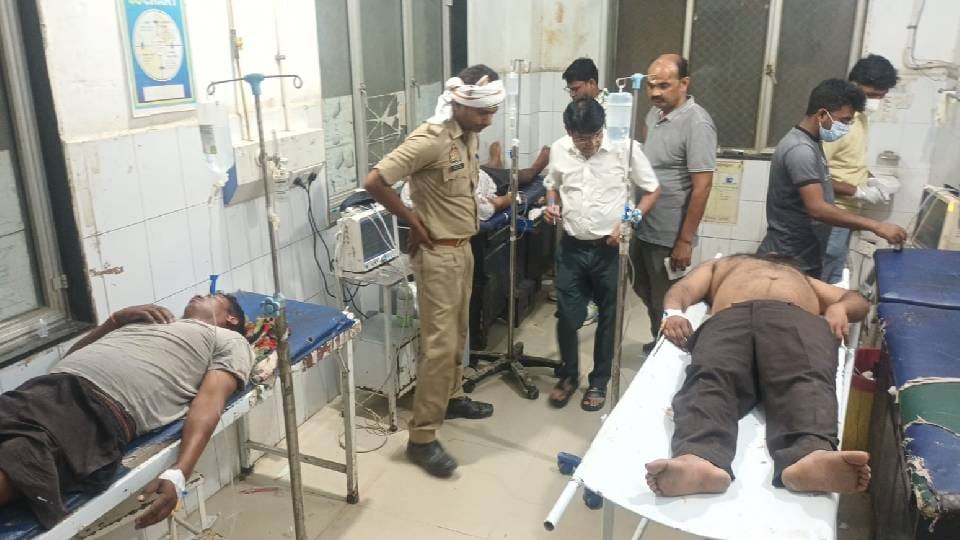 Four people  injured including Pradhan in dispute over old rivalry in Amethi Police deployed in village