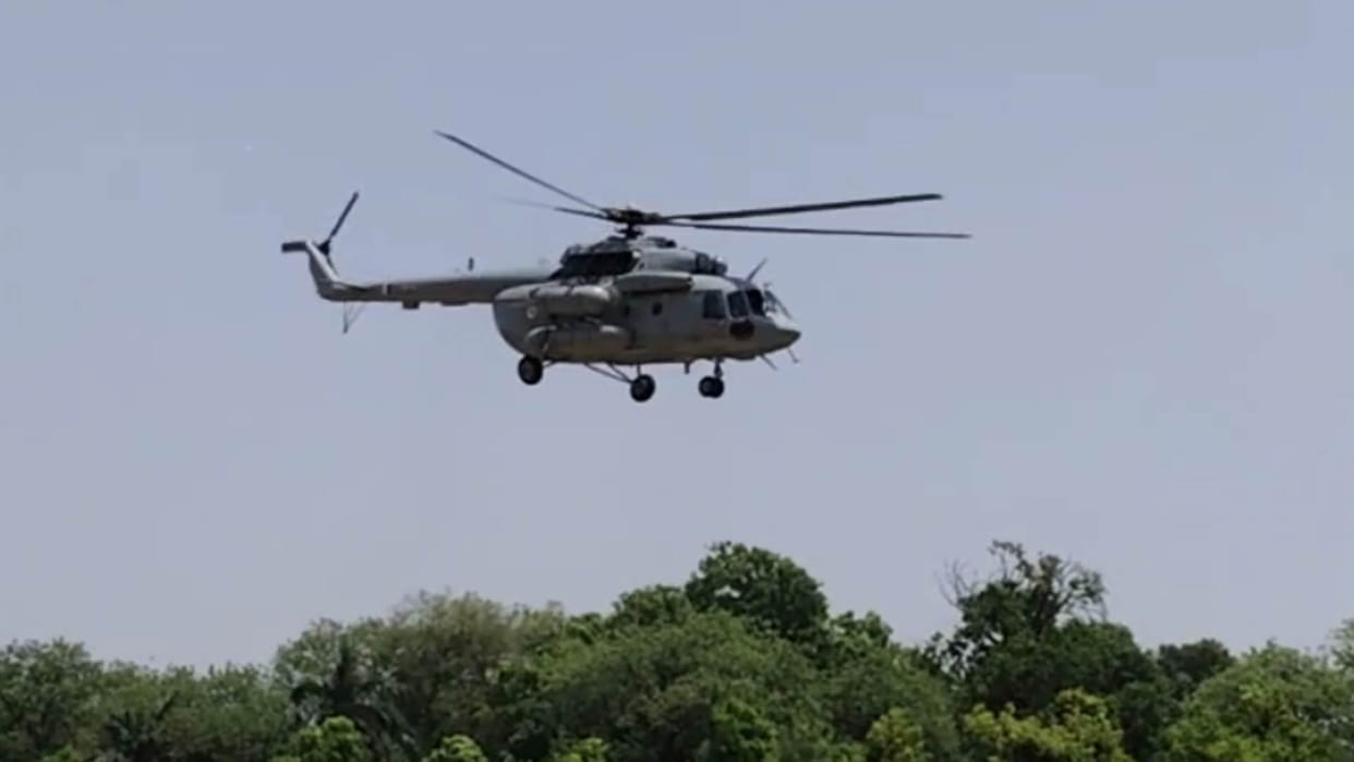 Kanpur: Prime Minister's program is on 24th in CSA, three helicopters did mock drill