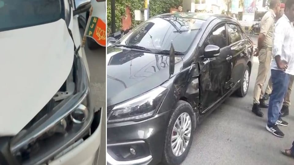 BJP leader's henchmen broke red signal hit the car then beat up the businessman