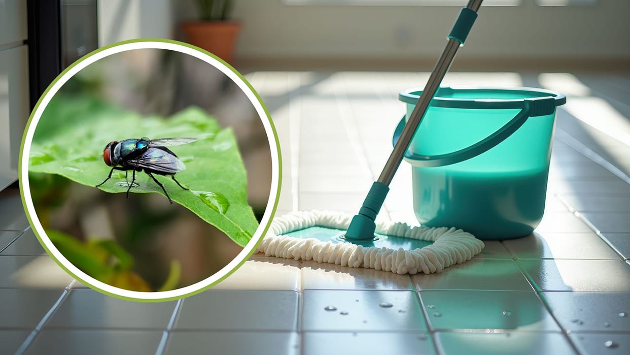 flies are seen in the house during moping use alum know in hindi