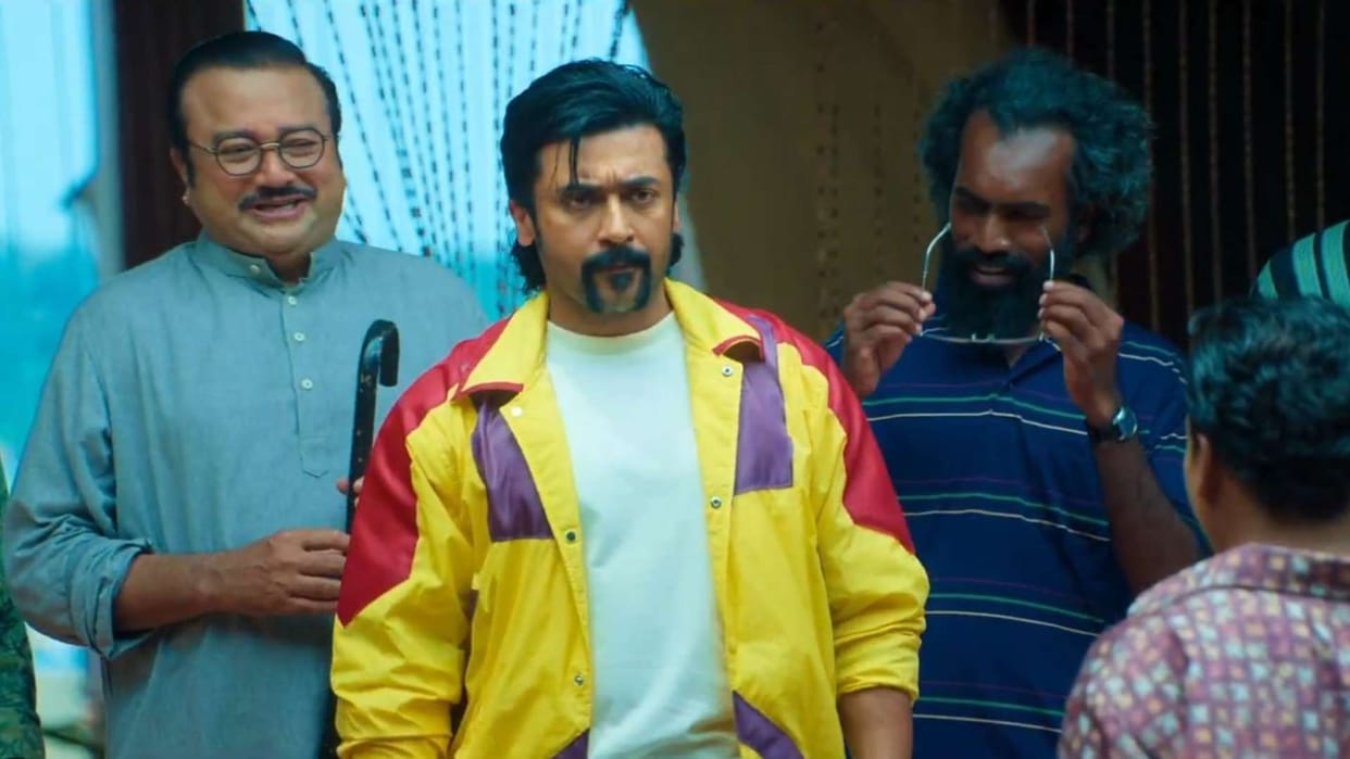 Retro trailer out in hindi north indian people may enjoy Suriya and Pooja Hegde film