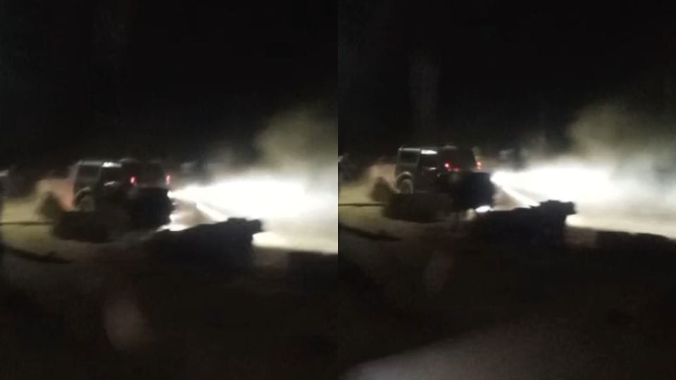 Four people were run over by a car after a dispute in Bulandshahr