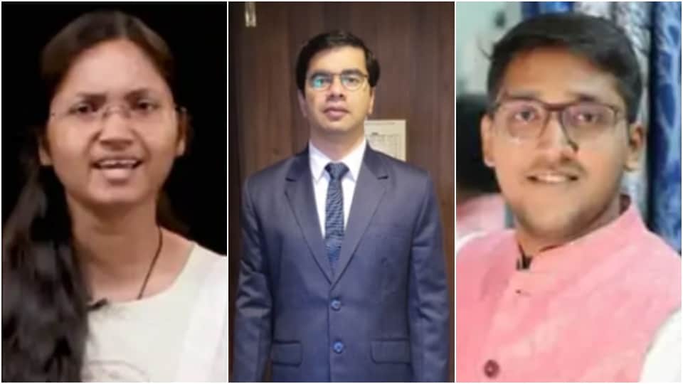 आशुषी बंसल, रोमिल द्विवेदी और ऋषभ चौधरी