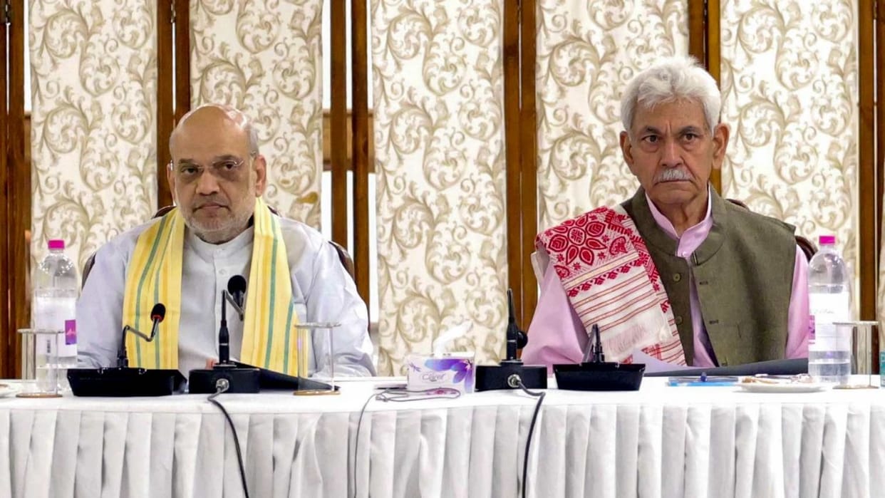 Pahalgam Attack: Home Minister Shah holds high-level meeting with LG and CM at Raj Bhavan