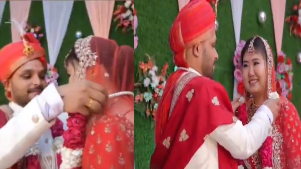 Bijnor man marries her Chinese girlfriend, Xiao adopts Hinduism, video goes viral