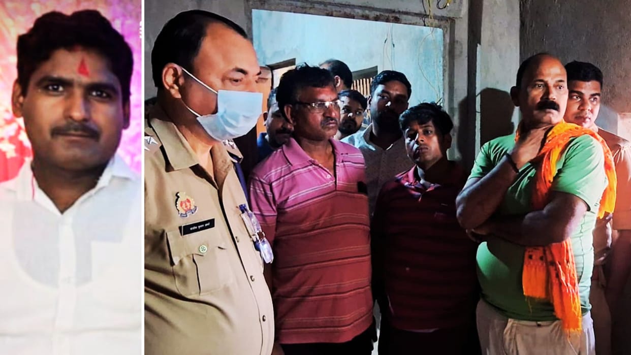 Father of two children hanged himself in varanasi Wife fainted after seeing dead body