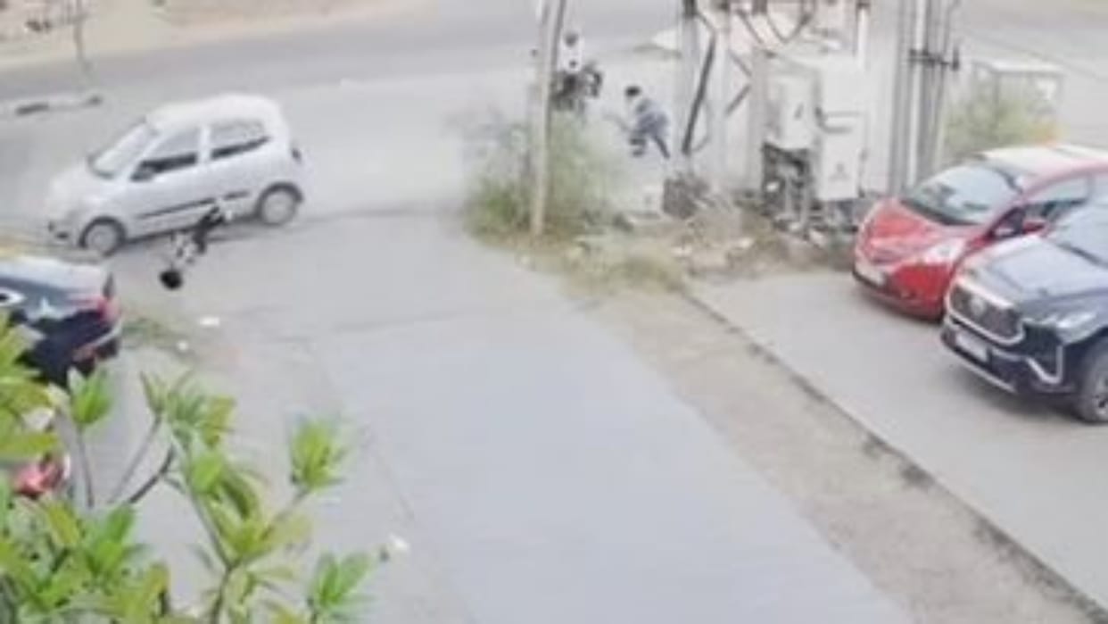 Jodhpur News: A high-speed car hit an innocent, the girl fell 25 feet away, police searching for the driver