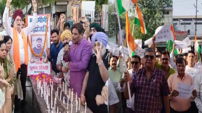 UP: People of Kanpur angry over Shubham's murder, protest on streets, burn effigy of Pakistan
