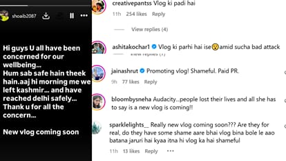 Tv Actress Dipika Kakar And Husband Shoaib Ibrahim Trolled After Pahalgam Attack