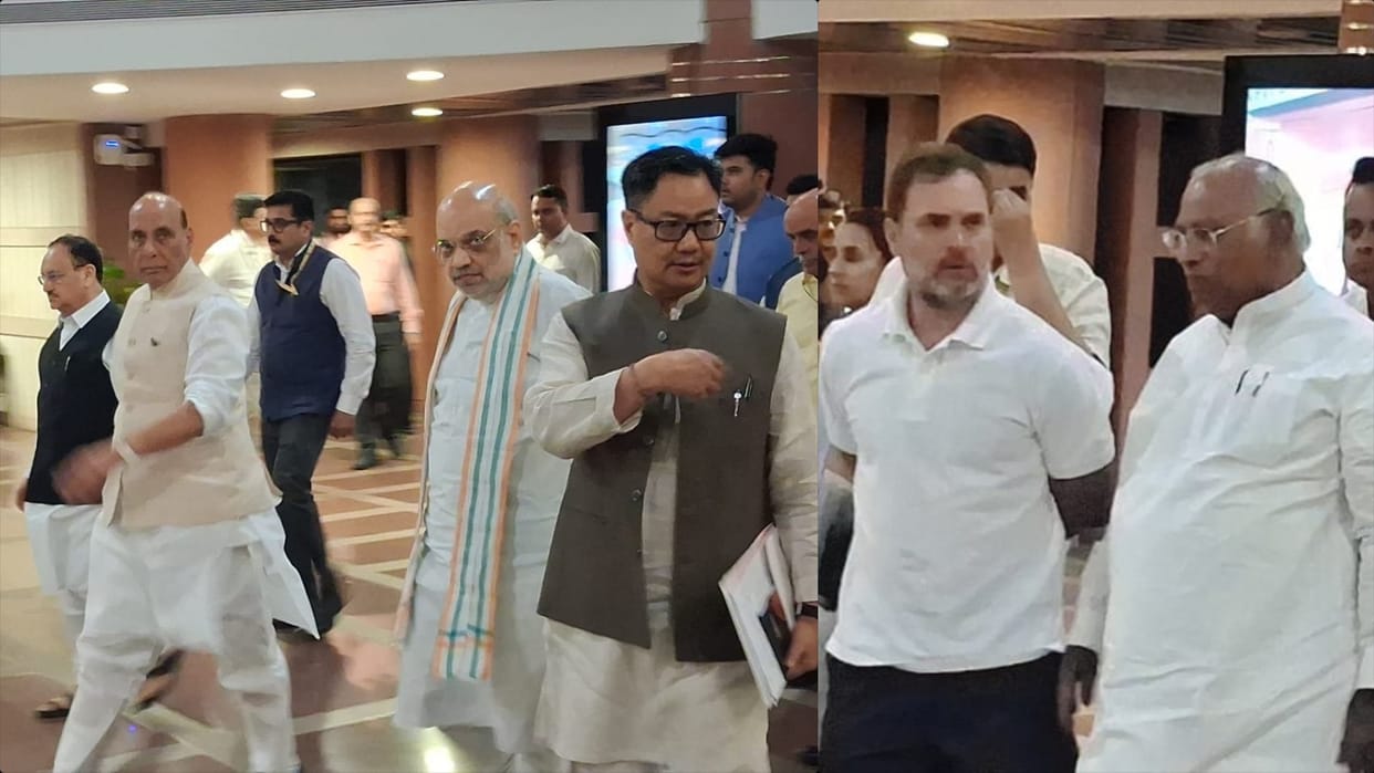 Pahalgam Terror Attack: All Party Meeting amit shah rajnath singh s Jaishankar rahul gandhi jp nadda Kharge