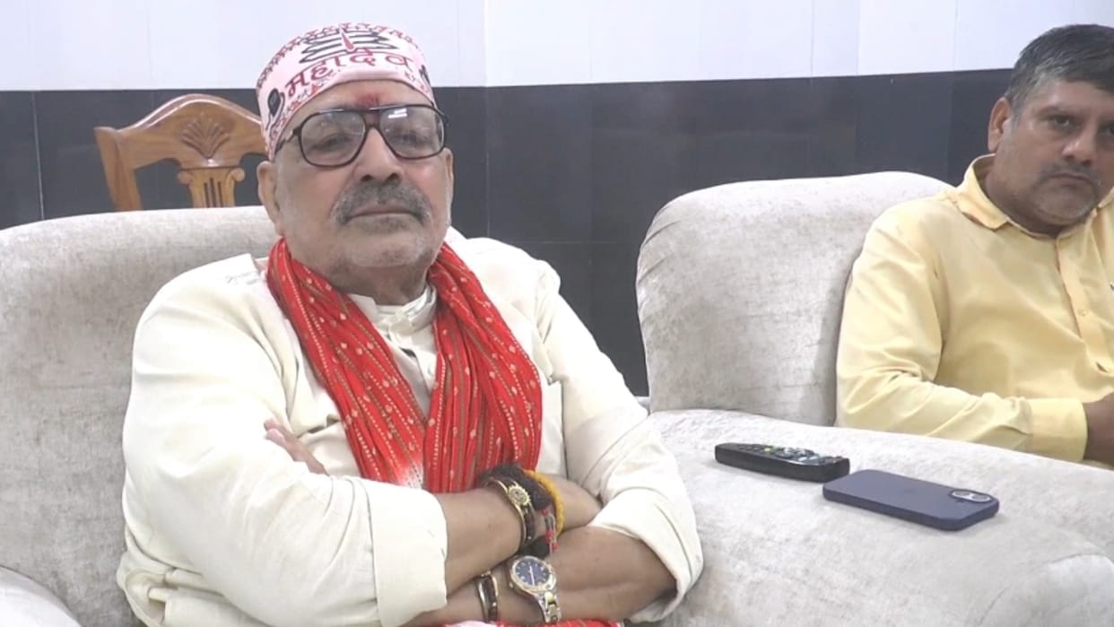 Bihar : bjp party Giriraj singh targeted Opposition party terrorist attack Pahalgam attack darbhanga bihar