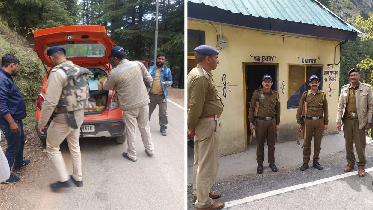Himachal Entry to Kilad from Sansari Nala check post is now allowed only after showing identity card