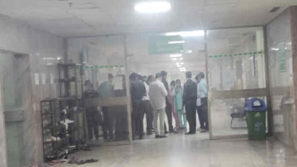 Fire breaks out in GIMS in Greater Noida