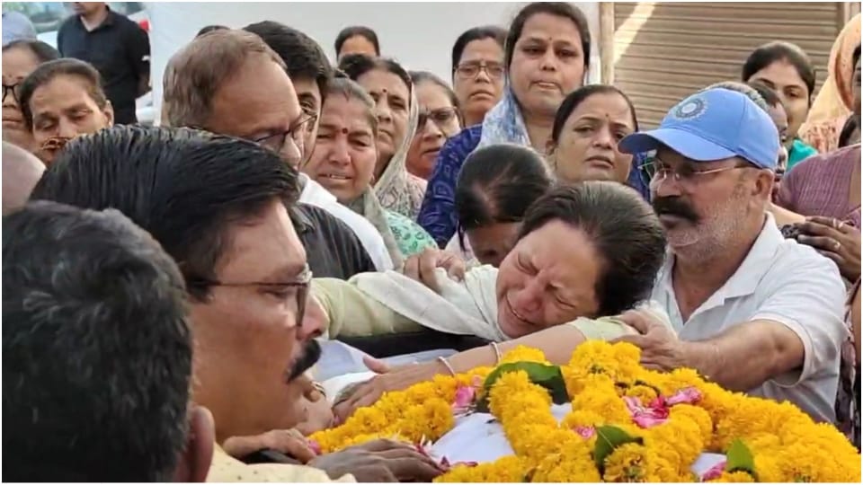 Indore News: Funeral Procession of Pahalgam Attack Victim Sushil Nathaniel Held in City