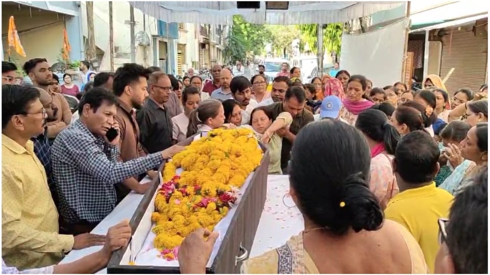 Indore News: Funeral Procession of Pahalgam Attack Victim Sushil Nathaniel Held in City