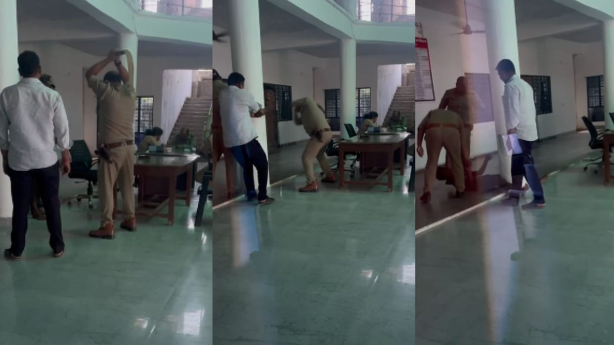 Jaunpur SP Action on Mungarabad Shahpur police station in-charge due to youth beaten up and viral video