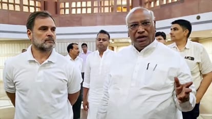 मल्लिकार्जुन खरगे और राहुल गांधी