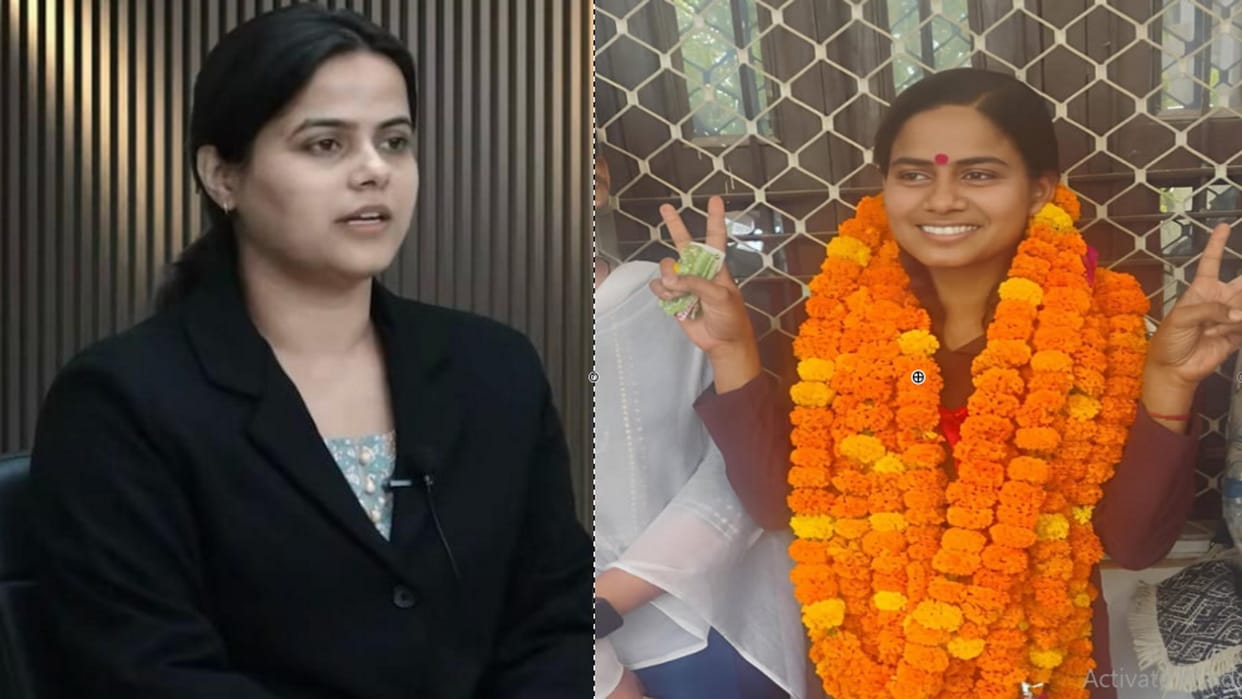 UP Board Result: When UPSC topper Shakti Dubey congratulated the UP Board topper, Mehak became cheerful