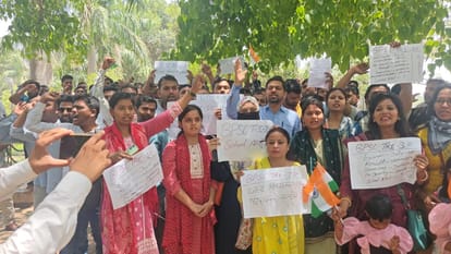 BPSC TRE: Teachers protested in Patna said- have been waiting for joining for 14 months, will now protest