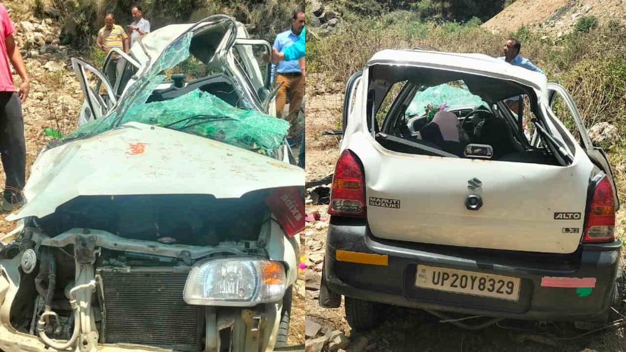 Pauri Garhwal Accident News One died in a car accident Paithani Chaurikhal motorway