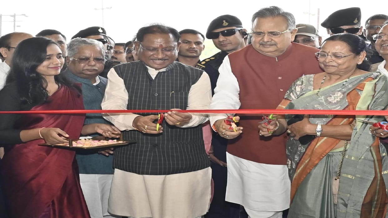 CM Vishnudeo Sai inaugurated Zora Mall in raipur Chhattisgarh