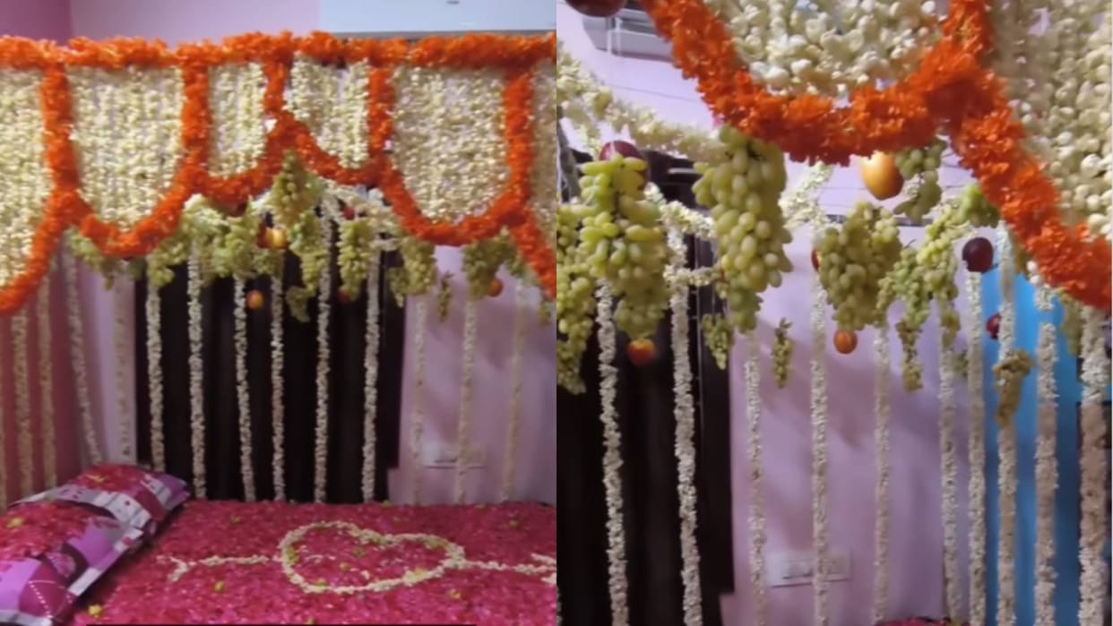 Woman prepared the wedding bed for her brother in law not with flowers but with fruits video goes Viral