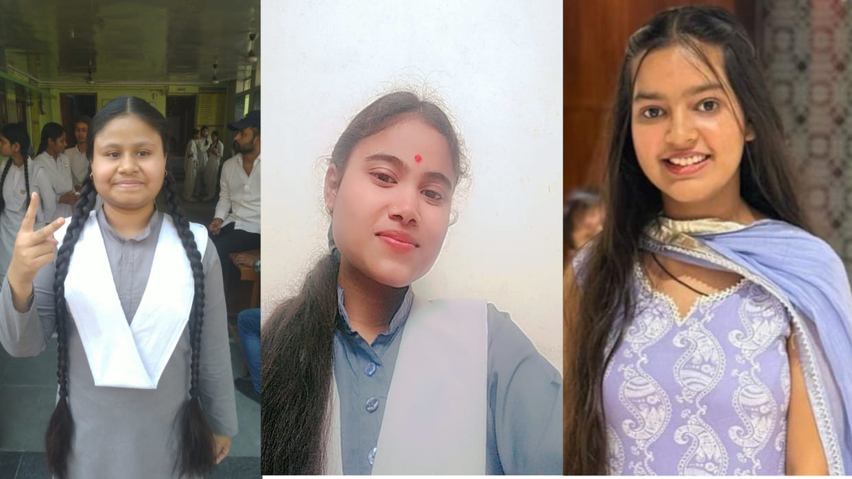 Kulsum and Ananya of Gorakhpur became joint toppers of the district in high school board results