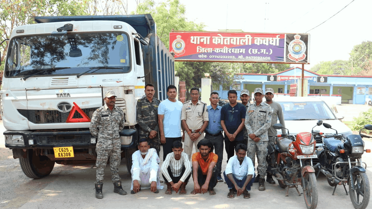 कबीरधाम में इंटर स्टेट वाहन चोर गिरोह का भंडाफोड़