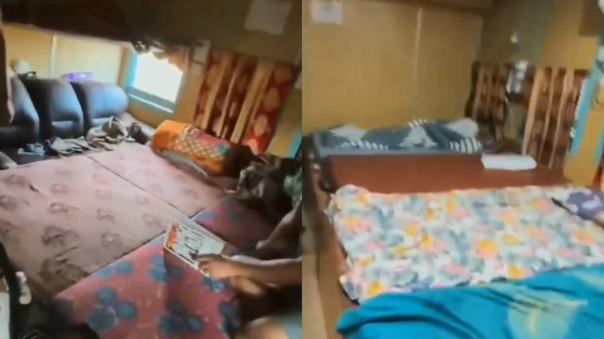 This man converted a train coach into a beautiful 3BHK flat with AC beds and fans Video goes viral