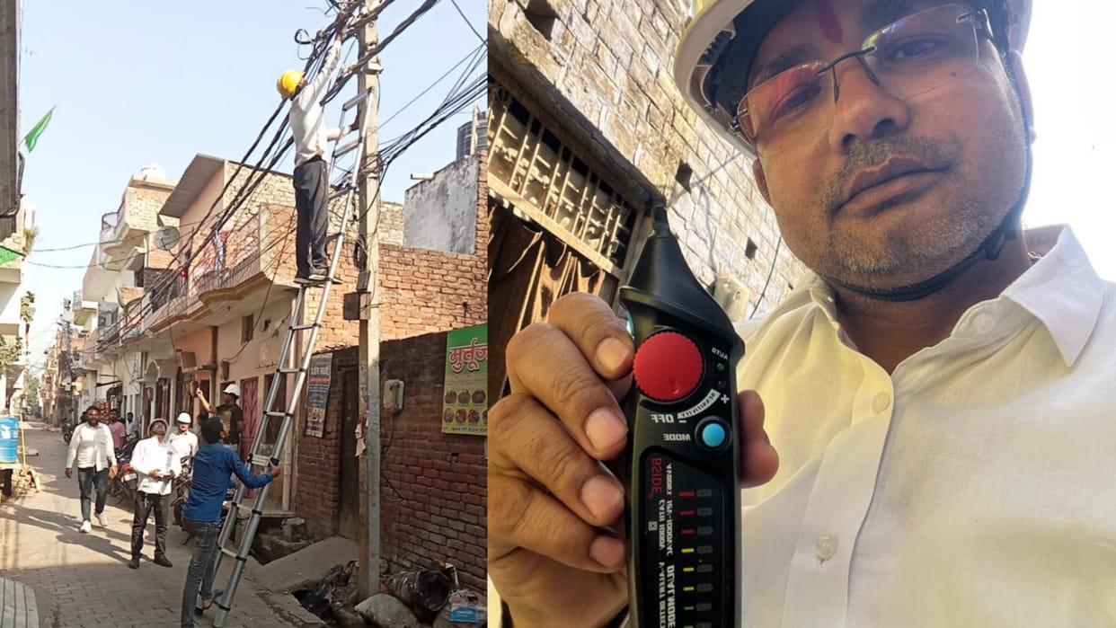 Lucknow: Electricity theft has started from dish and internet cable.